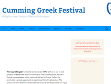 Tablet Screenshot of cumminggreekfestival.com